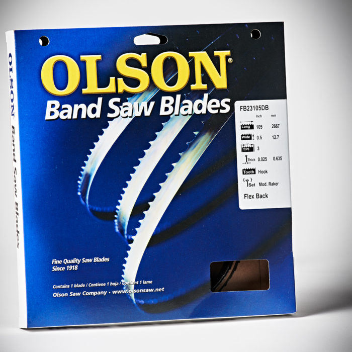 Olson Bandsaw Blade 105 x 1/2 x 3TPI Hook | The Woodsmith Store