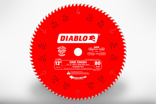 Diablo 12" x 80 Tooth Fine Finish Miter Saw Blade D1280X