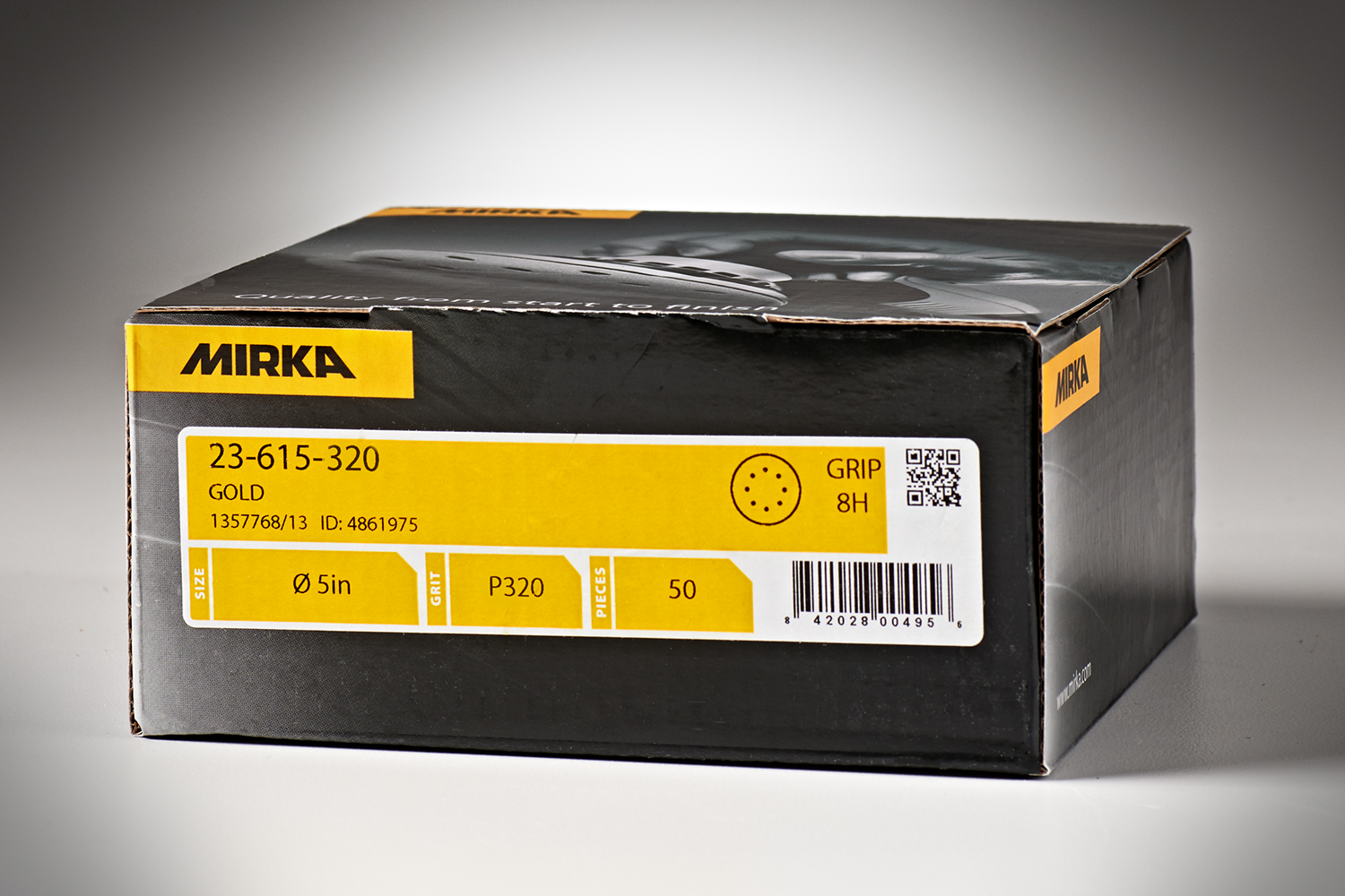 Qty 50 per Bx Q.Silver 5" Grip Disc 500g Details about   Mirka 2B-612-500 
