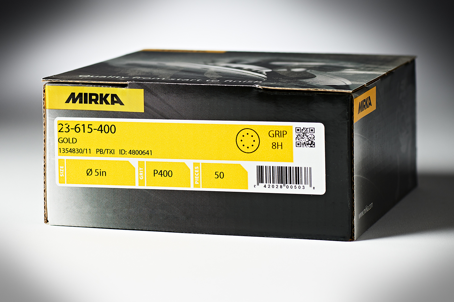 120 Pack of 10 Mirka Abrasive Disc Ø 150 mm 6+1 Holes Velcro Backing Grit 