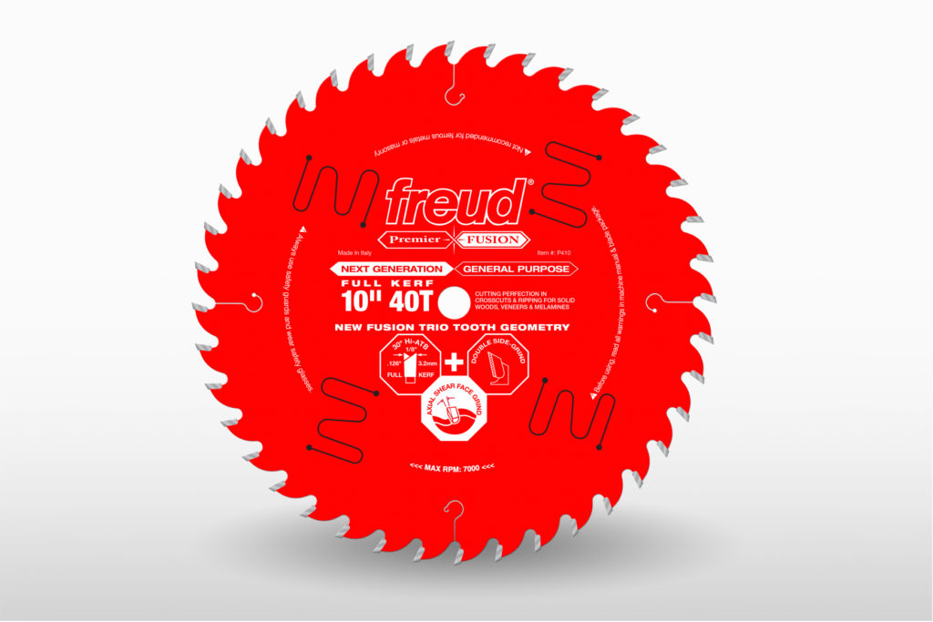 Freud 10in 40T Premier Fusion Industrial Combination blade-P410