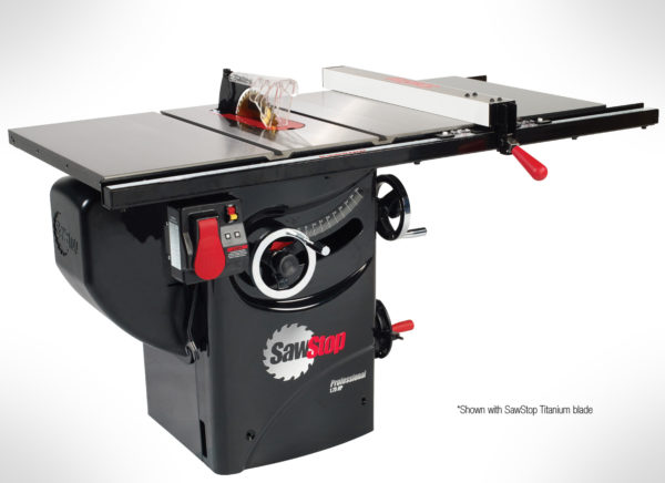 SawStop 1.75 HP 120V Professional Cabinet Saw with 30” Premium Fence ...