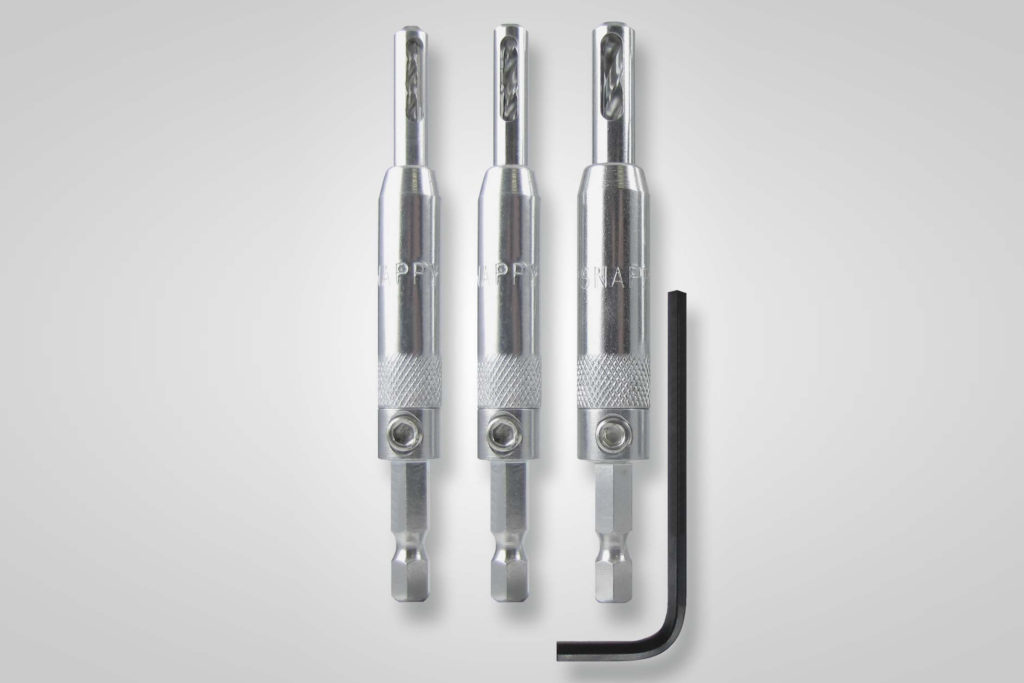 Snappy™ Self-Centering Hinge 3-Piece Bit Set