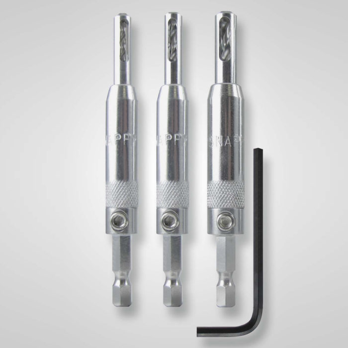 Snappy™ Self-Centering Hinge Bits, 3-Piece Set