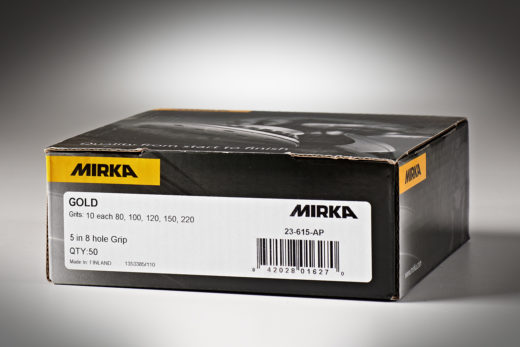 Mirka Gold 5” Sandpaper Discs, Assortment Sandpaper Pack, Hook & Loop 02