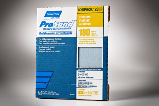 Norton 3X ProSand 9” x 11” Sanding Sheets, 180-Grit
