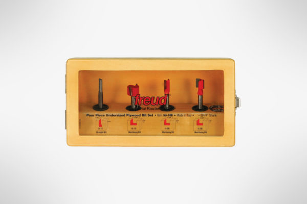 Freud 4pc. Undersized Plywood Bit Set 1/4" Shank