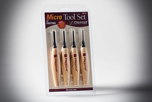 Flexcut 60 deg. Parting Micro Tool Set MT700-4
