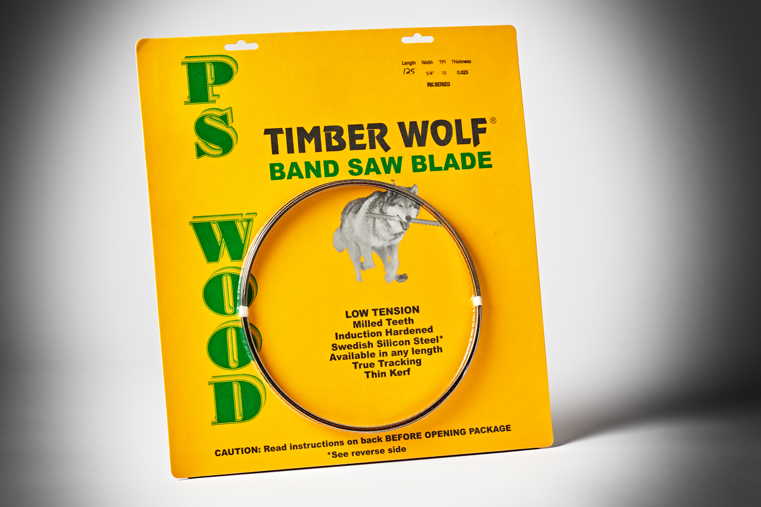 Timber Wolf Bandsaw Blade 125” 1/4” 10TPI RK Series | The Woodsmith Store