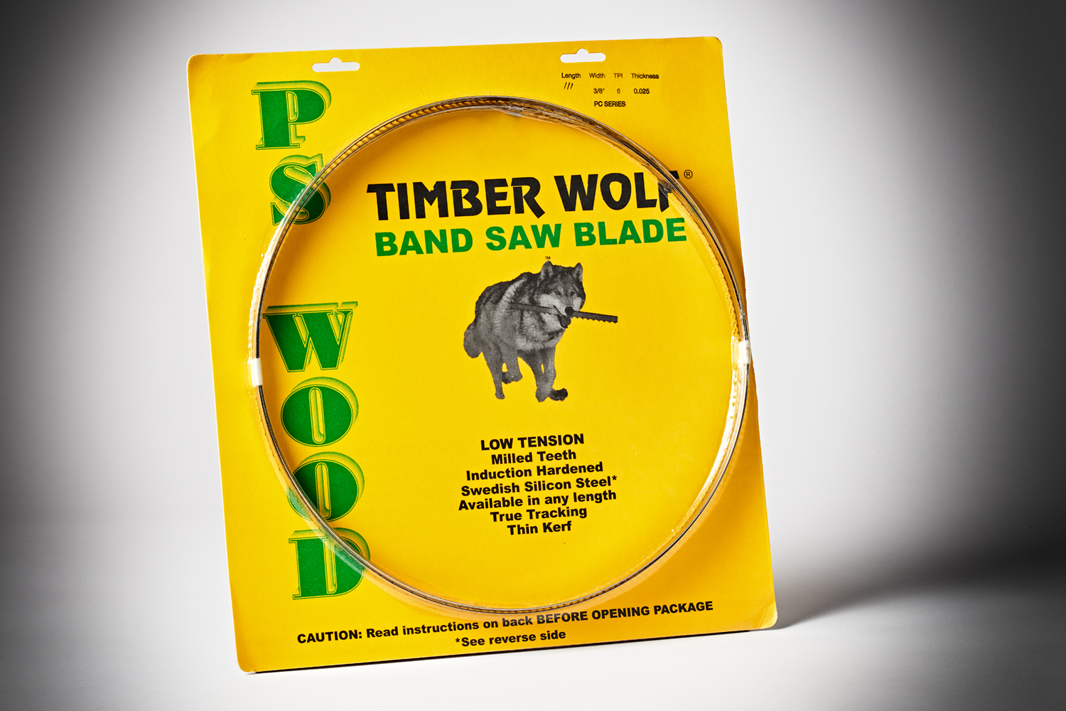 Timber Wolf Bandsaw Blade 111″ 3/8” 6TPI PC Series | The Woodsmith Store