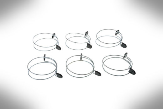 4 Double Loop Squeeze Hose Clamp 6 pack D4569-2