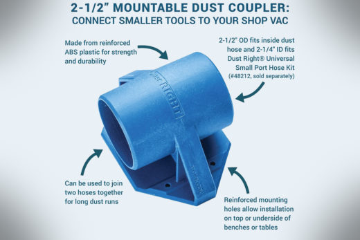 Dust Right 2-12 Mountable Dust Coupler 54955-1