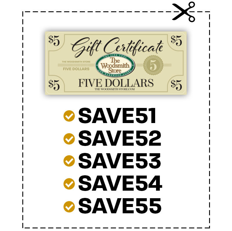 $5 Five Dollar Gift Certificate