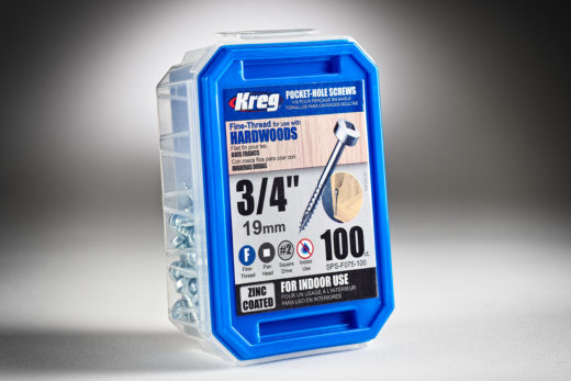 Kreg #6 x 34 Pocket Hole Screws, Fine-Thread, 100 ct. SPS-F075-100-1