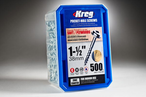 Kreg #8 x 1-12 Pocket Hole Screws, Coarse-Thread, SML-C150 - 500-2