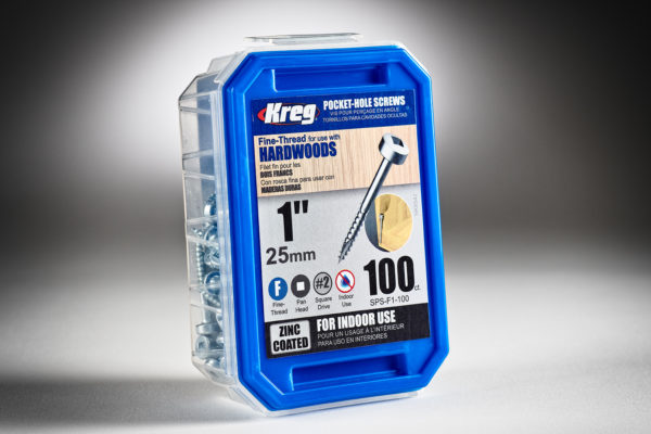 Kreg #6 x 1 Pocket Hole Screws, Fine-Thread, 100 ct. SPS-F1-100-2.