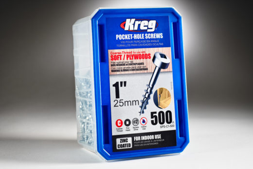 Kreg #8 x 1 Pocket Hole Screws, Coarse-Thread, 500 ct. SML-C1-500-1
