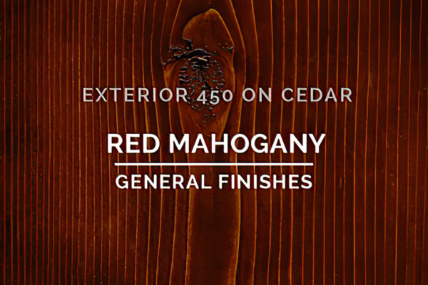 General Finishes Exterior 450 Stain Red Mahogany Water Based