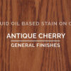 518266 General Finishes Oil Based Penetrating Wood Stain Antique Cherry Quart