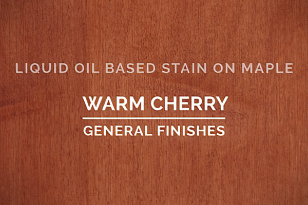 General Finishes Warm Cherry Oil Based Penetrating Wood Stain Quart