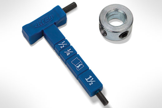 Kreg Easy-Set Stop Collar & Material GaugeHex Wrench Kit KPHA330