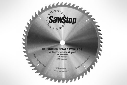 SawStop 60 Tooth Combination Table Saw Blade CB104 184