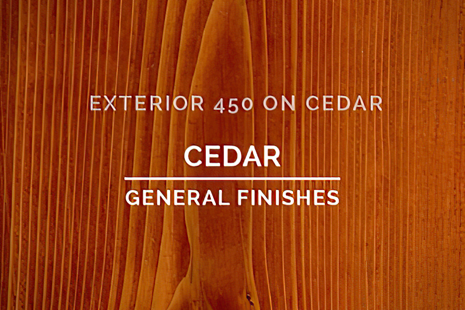 General Finishes Exterior 450 Stain Cedar Water Based