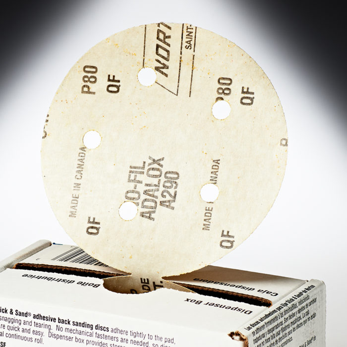thumbnail image 2 of Norton Stick & Sand Abrasive Discs - 6 Inch Aluminum Oxide P100 Grit, 50-Pack Roll With PSA Backing 2 of 3