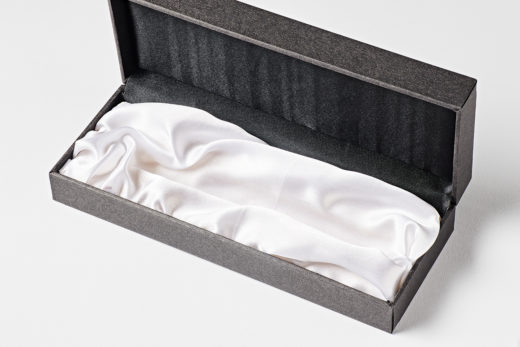 Satin Bed Pen Box with White Satin Bed Interior PKBOX