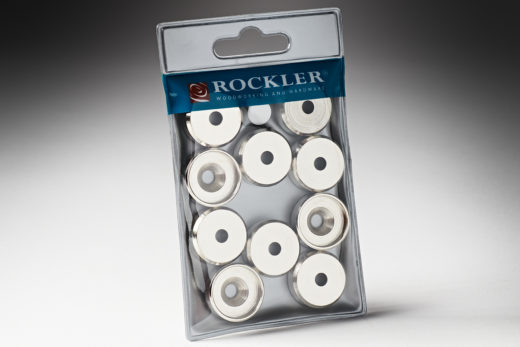 Rockler 34 Dia. x 1964 H x 78 OD Magnet Cups, 10-Pack 34211
