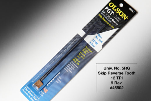 Olson PGT® Precision Ground Tooth Skip Reverse Tooth 6pk 5″ Long 5RG Univ .044" x 0.18" 12-9TPI Reverse PG45502