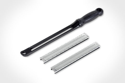 Microplane Snap-In Handle With 8-Inch Coarse And Fine Flat Blade Set 32015