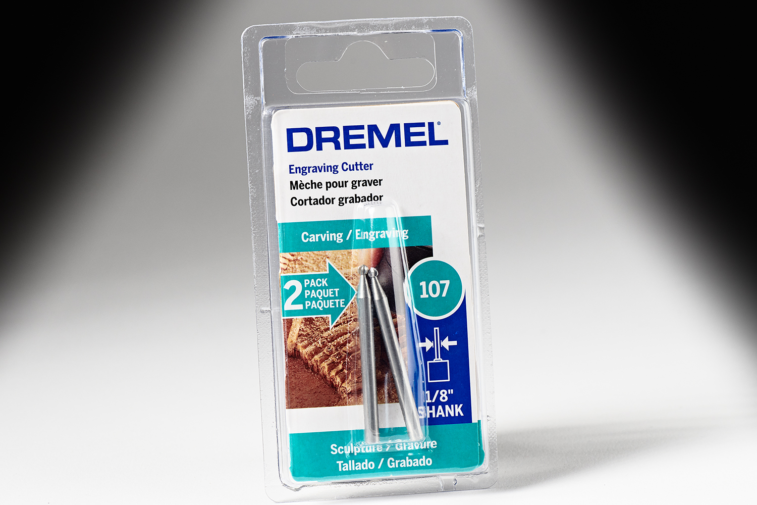 Dremel 107 - 3/32 Round Engraving Cutter - 2 pack