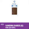 Dremel 438 1/4" 120 Grit Sanding Band 438