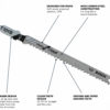 Bosch 4" 10TPI T-Shank Jig Saw Blades T101B