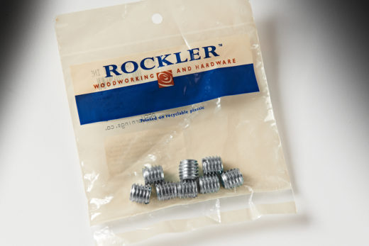 Rockler 1/4" Steel Threaded Inserts 8pk 28803