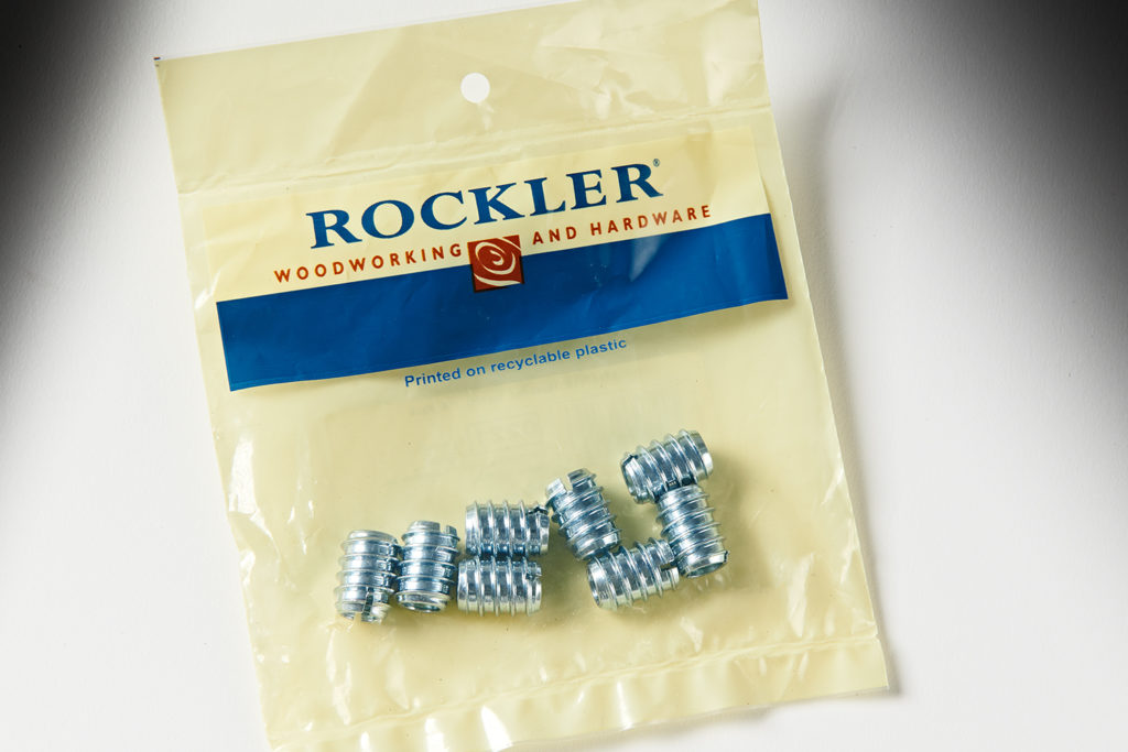 Rockler 5/16" Steel Threaded Inserts 8pk 28811