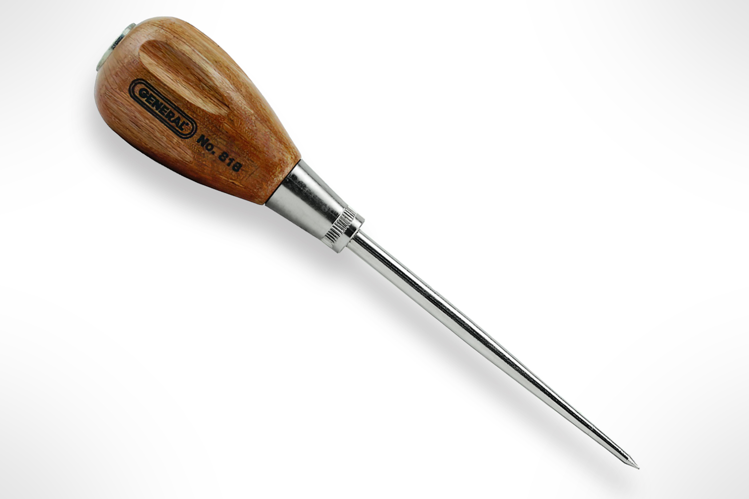 Crown Tools 114R Scratch Awl, Benchwood Handle